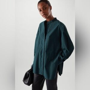 COS Dark Green Button Down Shirt